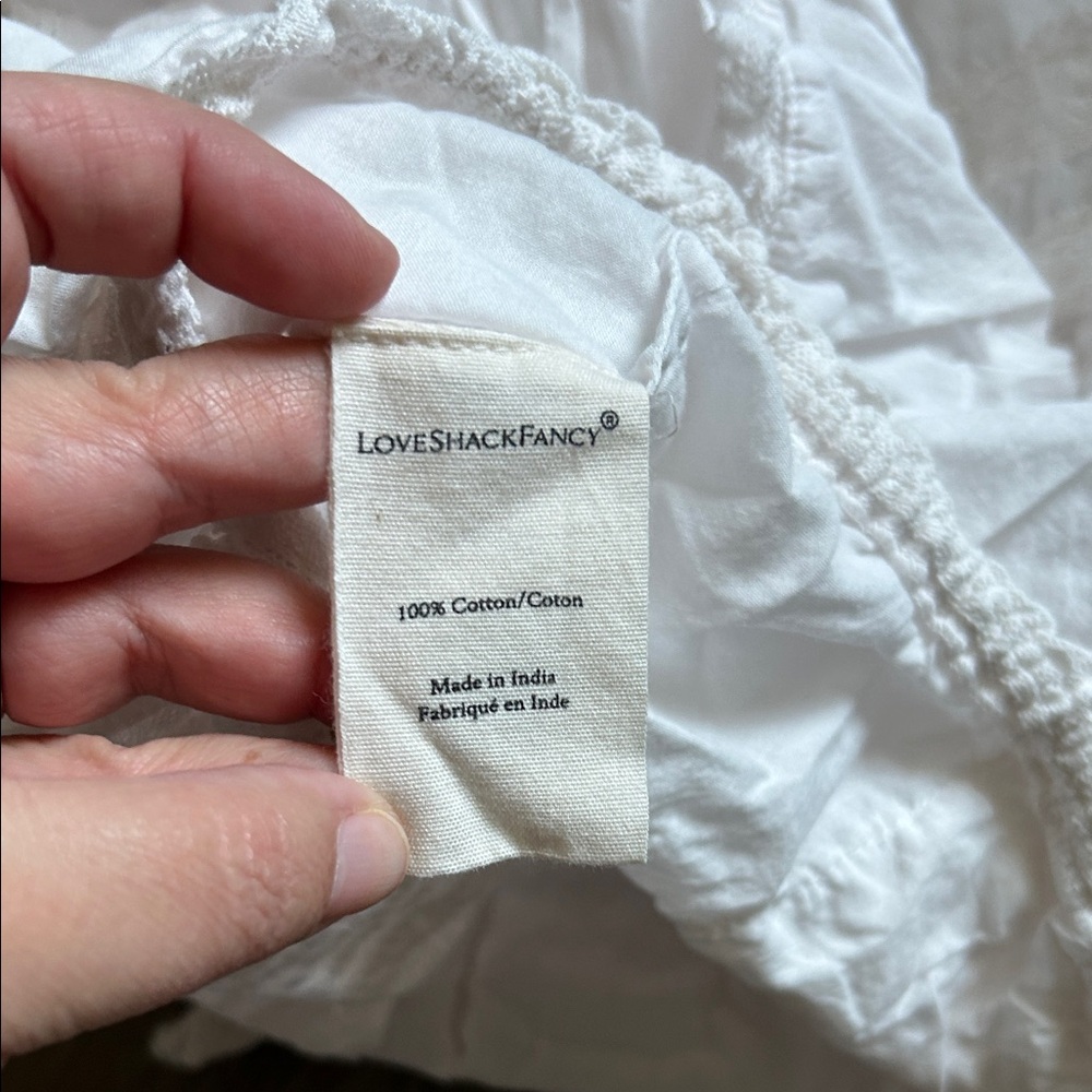 Loveshackfancy White Ruffled Blouse - image 5